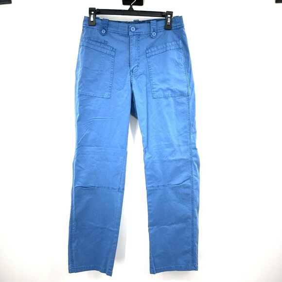 Sundance Pants - NWT Sundance Blue Cotton Straight Leg Chino Pants Women's 4